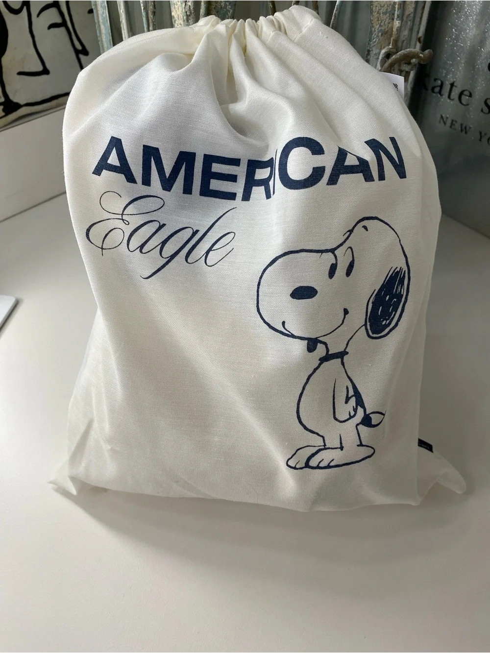 American Eagle Outfitters x Snoopy Dog Toy denim fabric